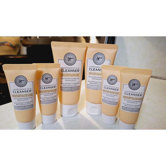 IT Cosmetics Confidence in a Cleanser Travel Size 0.6 oz - 1.7 oz Each, Set Of 6 - Picture 2 of 4